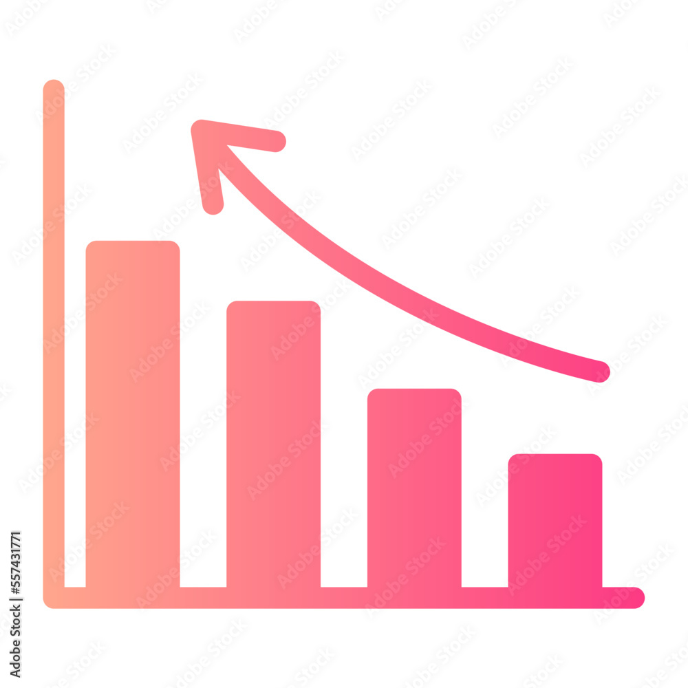 bar up gradient icon bar up gradient icon