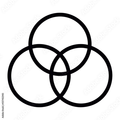 intersection line icon