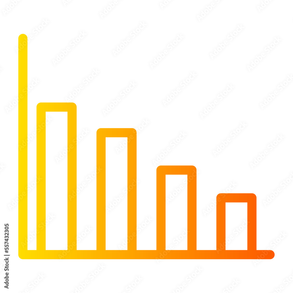 graph gradient icon graph gradient icon