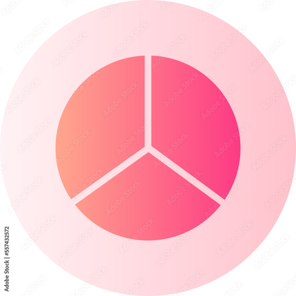 pie chart gradient icon pie chart gradient icon