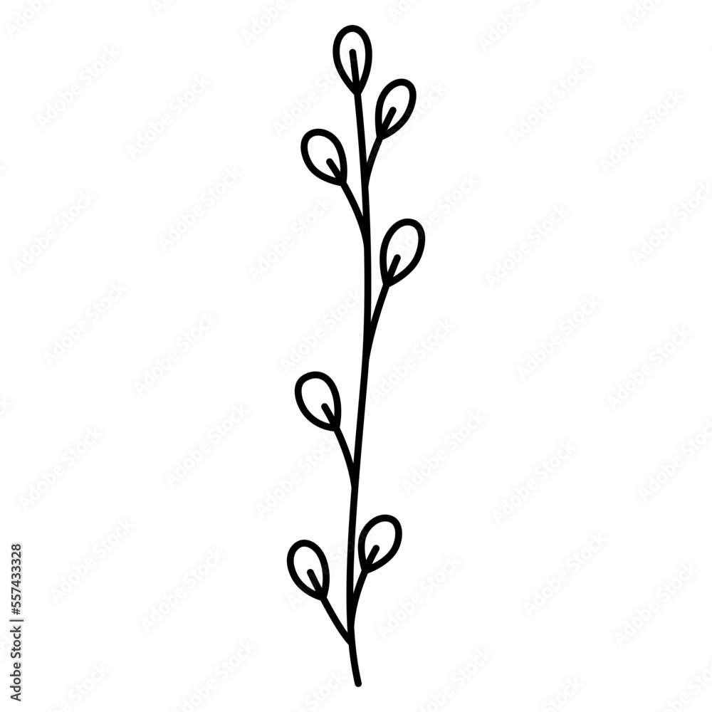 Plant Flower Outline Illustration