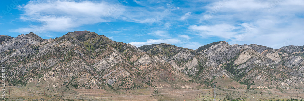 Mountain Range from Interstate 15 in Tremonton, Utah