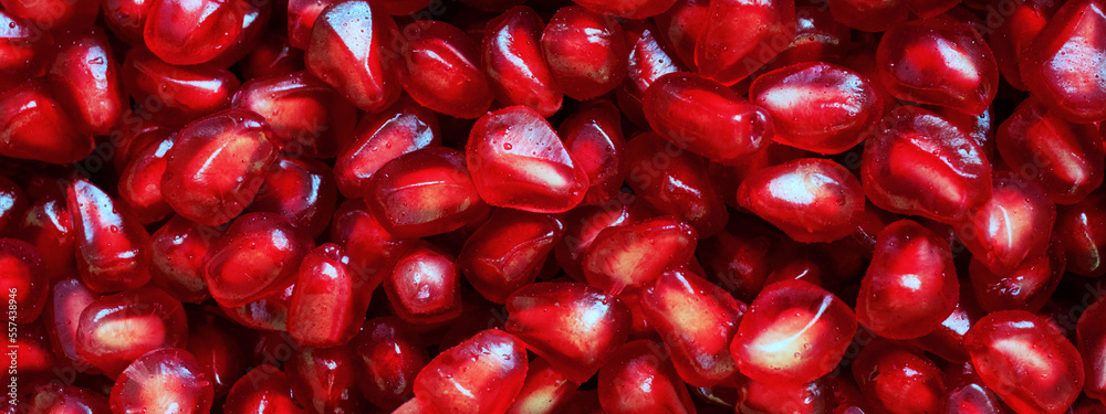 Banner of red Background of Grain Red Grenades. Big Ripe Red Granets or Garnets. Fruits of Red Ripe Pomegranate. Vegetarian Concept, Organic Vitamins. Organic and Benefit Garnet Fruit Banner of red Background of Grain Red Grenades. Big Ripe Red Granets or Garnets. Fruits of Red Ripe Pomegranate. Vegetarian Concept, Organic Vitamins. Organic and Benefit Garnet Fruit