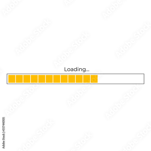 Loading bar progress icon with Transparent Background