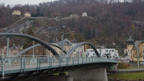 Salzburg Nonntal bridge across Salzach river photo