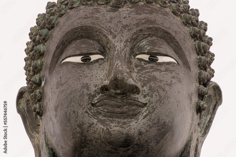 close-up portrait of statue of buddha