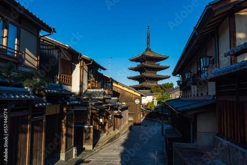 京都の法観寺にある五重塔