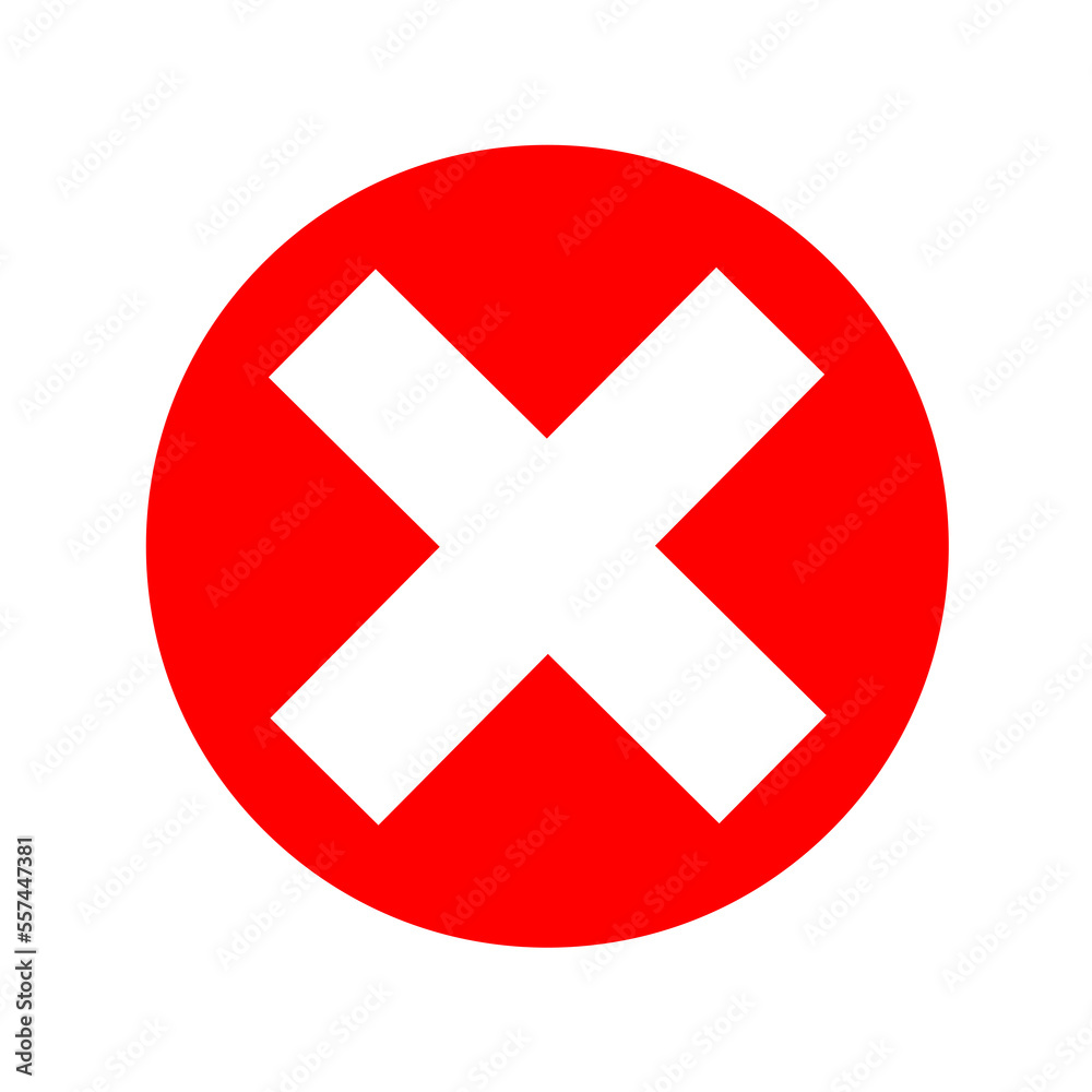 Round Cross Mark Symbol with Transparent Background Round Cross Mark Symbol with Transparent Background