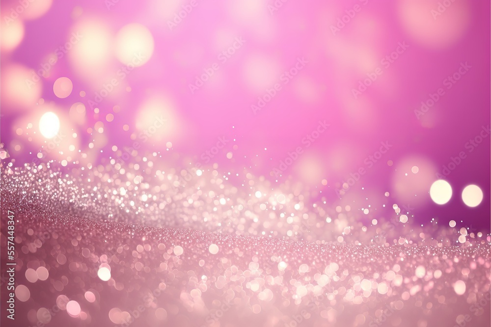 Luxury Pink Glitter Background With Shiny Parts Generative AI