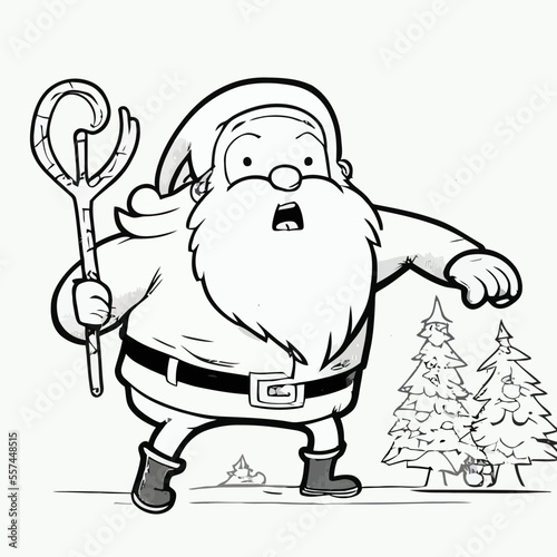 vector illustration of Santa Claus