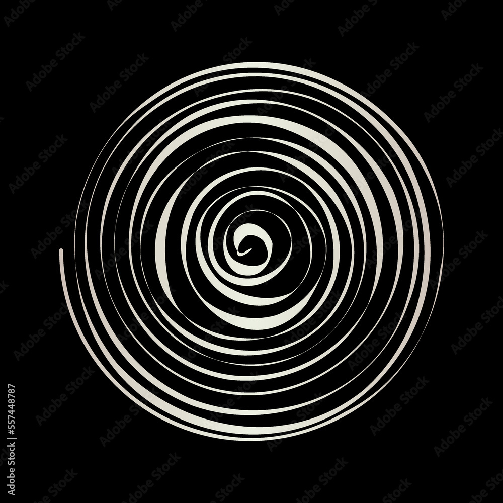 Obraz premium Pastel gradient decorative spiral. Vector illustration. 