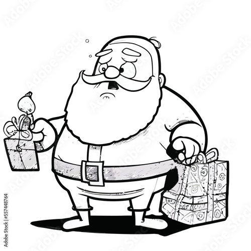 vector illustration of Santa Claus