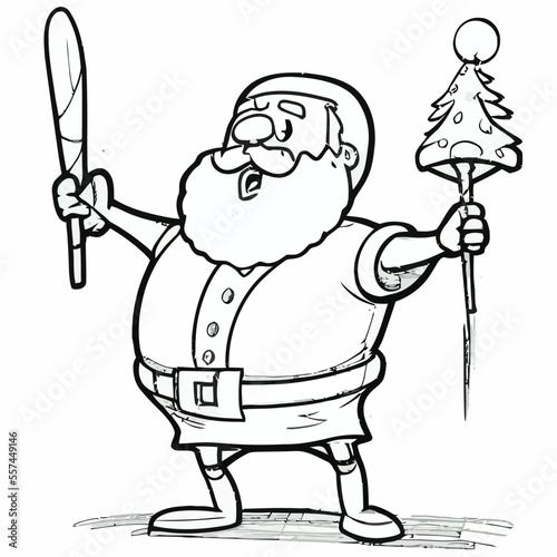 vector illustration of Santa Claus