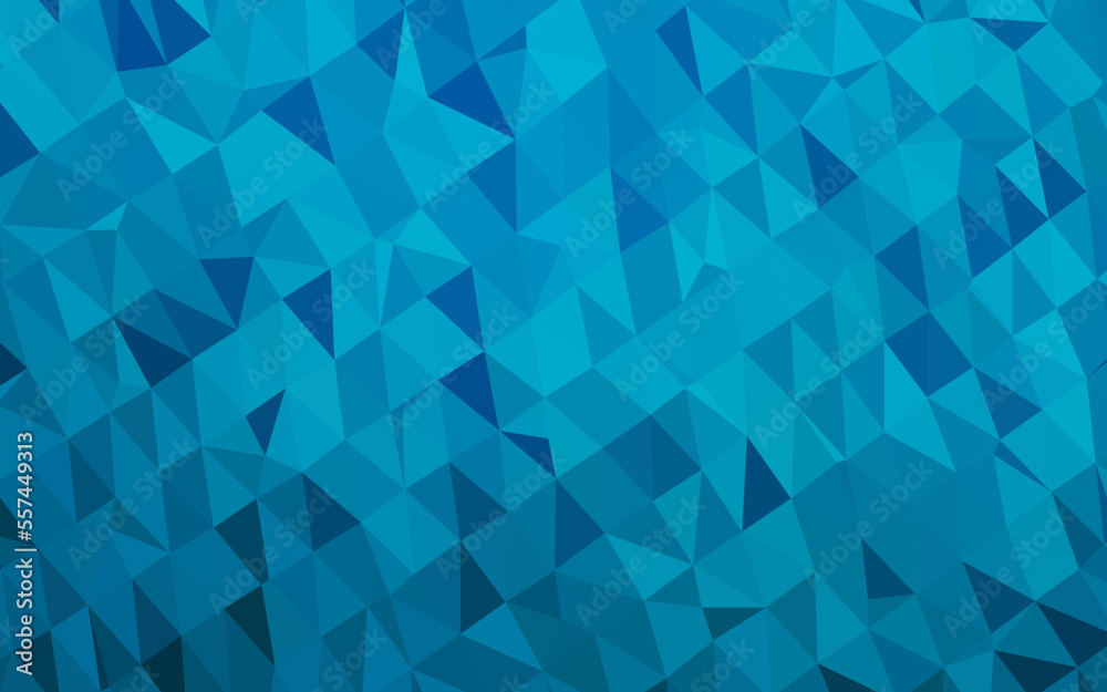 Fototapeta premium Light BLUE vector blurry triangle texture.