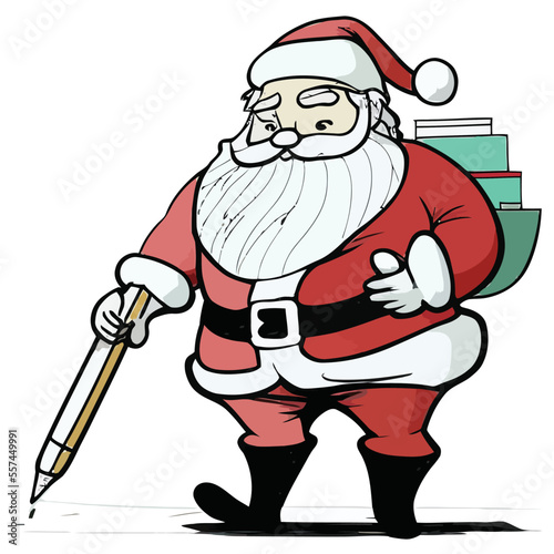 vector illustration of Santa Claus