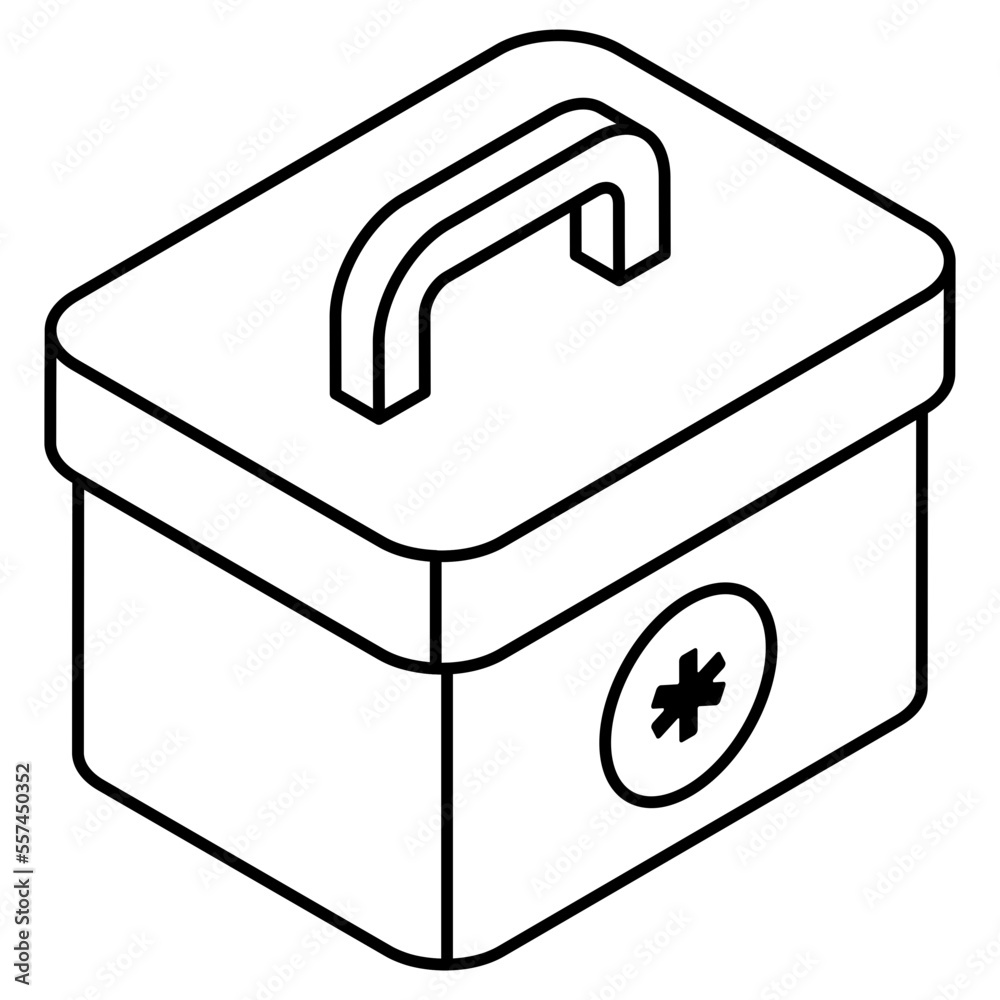 Vector design of first aid kit Vector design of first aid kit