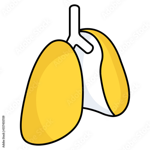 Premium download icon of lungs