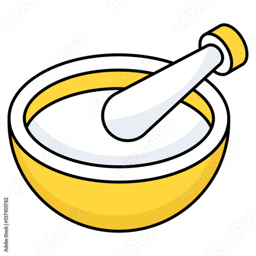 Modern design icon of pestle mortar