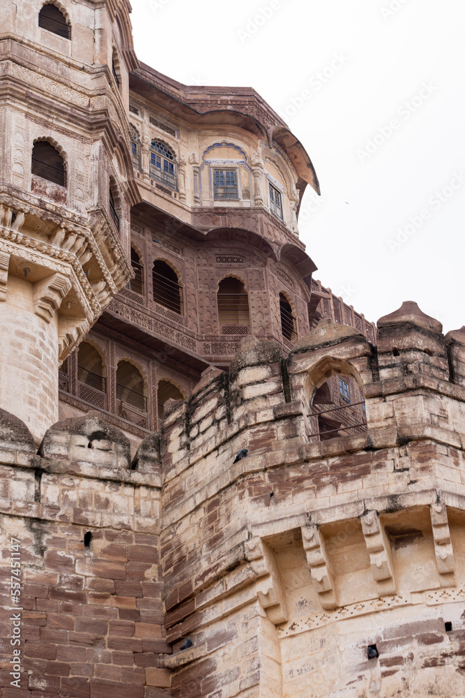 Mehrangarh Fort, Jodhpur (Rajasthan, India). 
