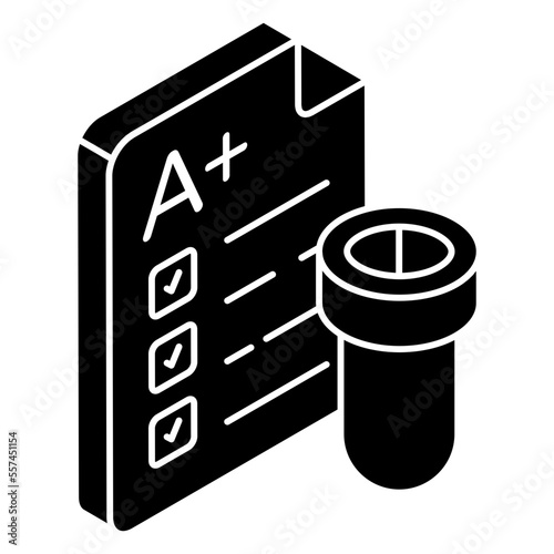 Vector design of medical test report 