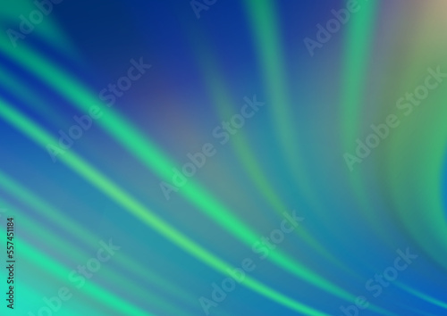 Light Blue, Green vector blurred bright background.
