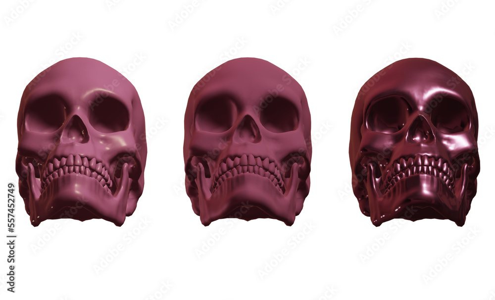 Naklejka premium skull skeleton human