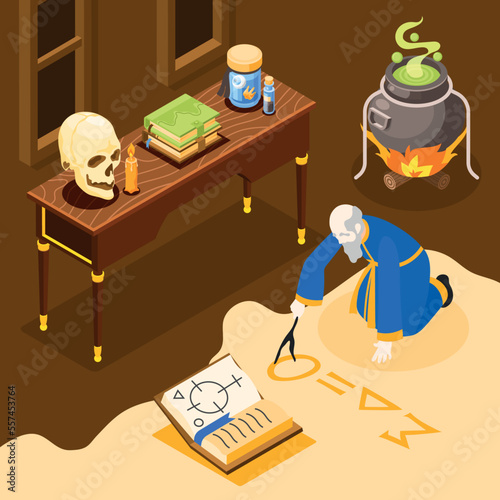 Alchemy Isometric Background