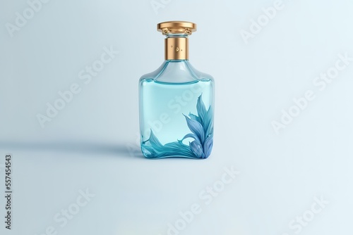 product page, bottle Perfume, minimalistic, premium colors