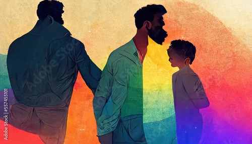LGBTQ. Gay pride design. Homosexual relationships, A diverse community of modern gay, lesbian, bisexual, transgender