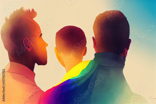 LGBTQ. Gay pride design. Homosexual relationships, A diverse community of modern gay, lesbian, bisexual, transgender
