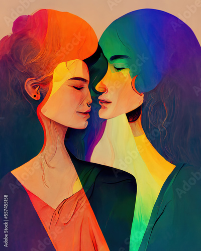 LGBTQ. Gay pride design. Homosexual relationships, A diverse community of modern gay, lesbian, bisexual, transgender