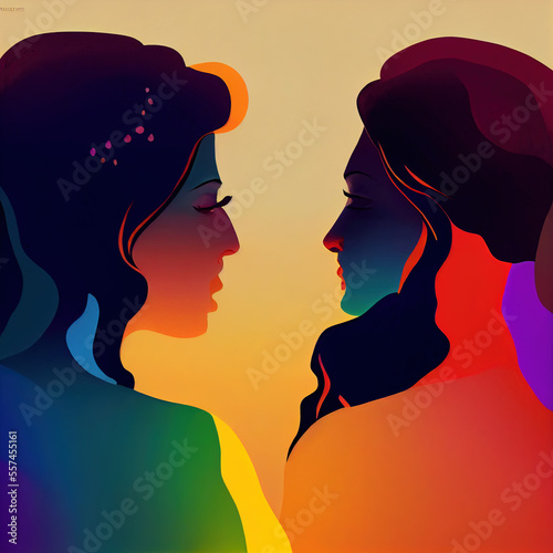 LGBTQ. Gay pride design. Homosexual relationships, A diverse community of modern gay, lesbian, bisexual, transgender