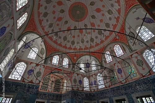 In the Tomb of Hatice Turhan in Istanbul, Turkey, one Ottoman sultan and her relatives are buried. photo