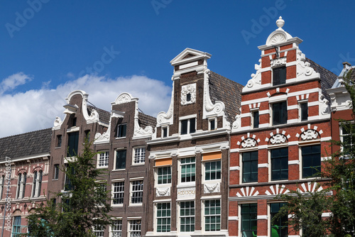 Photography Historic facades of the canal houses along the Rokin, between Dam Square and Muntplein in Amsterdam