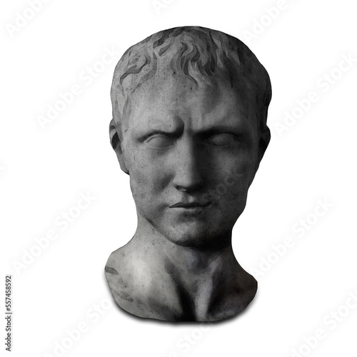 Young Gaius Julius Caesar Roman General & Statesman Statue Bust Sculpture