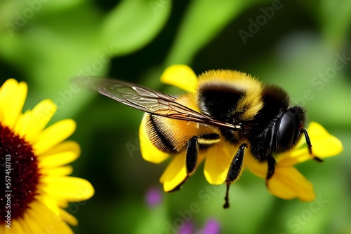 Bee in flowers