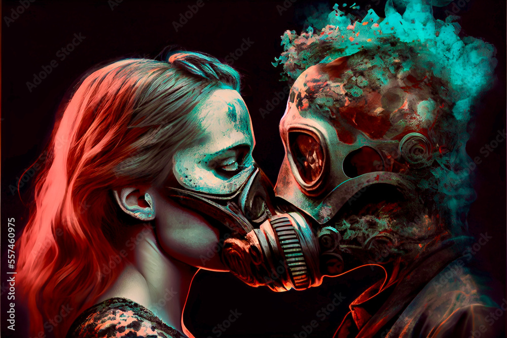 Generative AI abstract render of a toxic relationship Generative AI abstract render of a toxic relationship