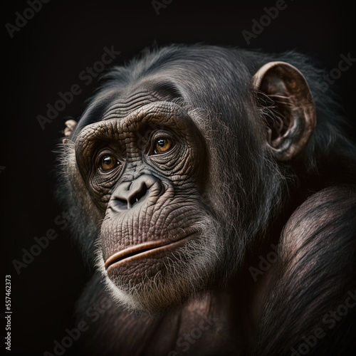 Chimpanzee Portrait © simon