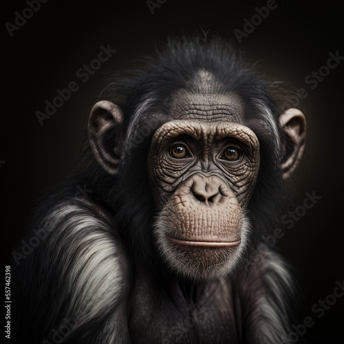 Chimpanzee Portrait © simon
