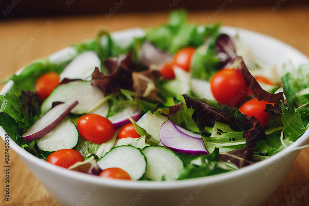 Delicious vegetarian salad bowl Generative AI Delicious vegetarian salad bowl Generative AI
