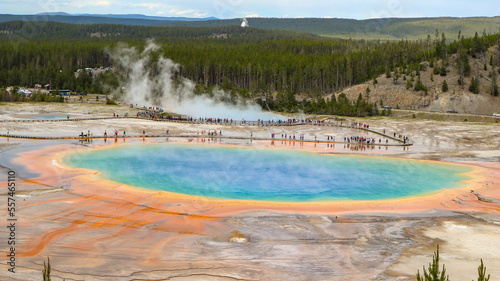 Grand Prismatic Spring - Yellowstone National Park - Above Overlook