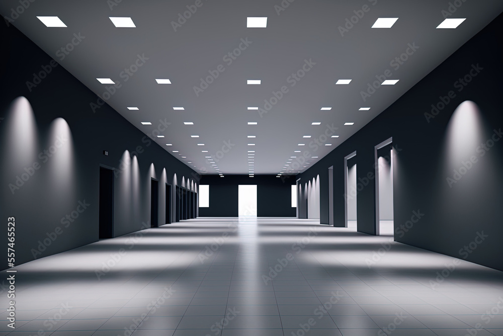 Empty exposition center with a hall. The setting for an exhibition booth, gallery, or trade fair. Discussion for an activity or gathering. Sports, entertainment, and event arena. Indoor stadium and ar Empty exposition center with a hall. The setting for an exhibition booth, gallery, or trade fair. Discussion for an activity or gathering. Sports, entertainment, and event arena. Indoor stadium and ar