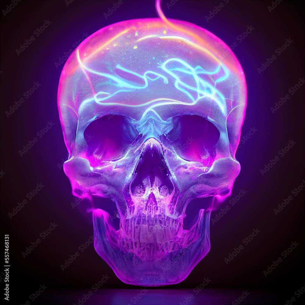 Colorful skull illustration Colorful skull illustration