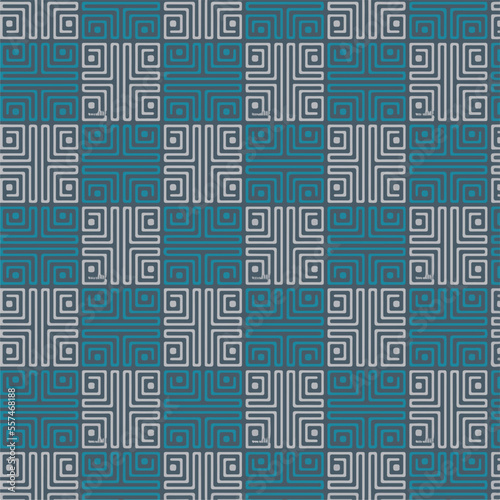 Seamless geometric abstract knitted pattern background.