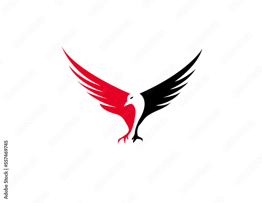 eagle red black logo