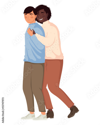 interracial gay couple