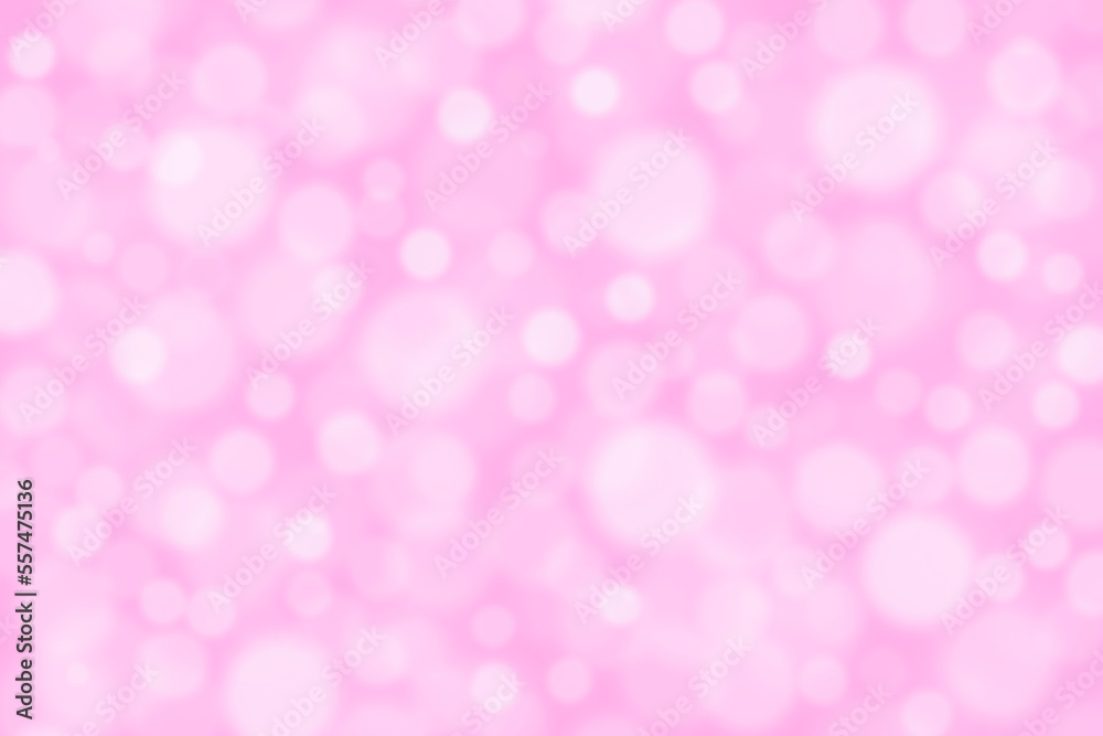 Abstract pink bokeh shiny light background.  Valentine, New Year, Christmas and all celebration background concept. 