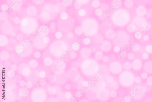 Abstract pink bokeh shiny light background. Valentine, New Year, Christmas and all celebration background concept. 