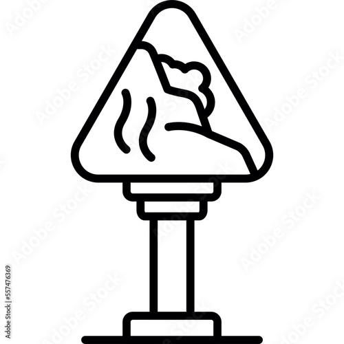 Avalanche Sign Icon