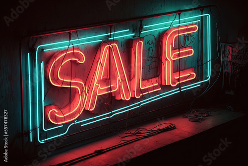 Sale sign illustration style banner, 